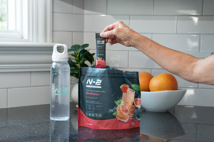 hydration sticks in grapefruit, lemonade, peach lemonade flavors