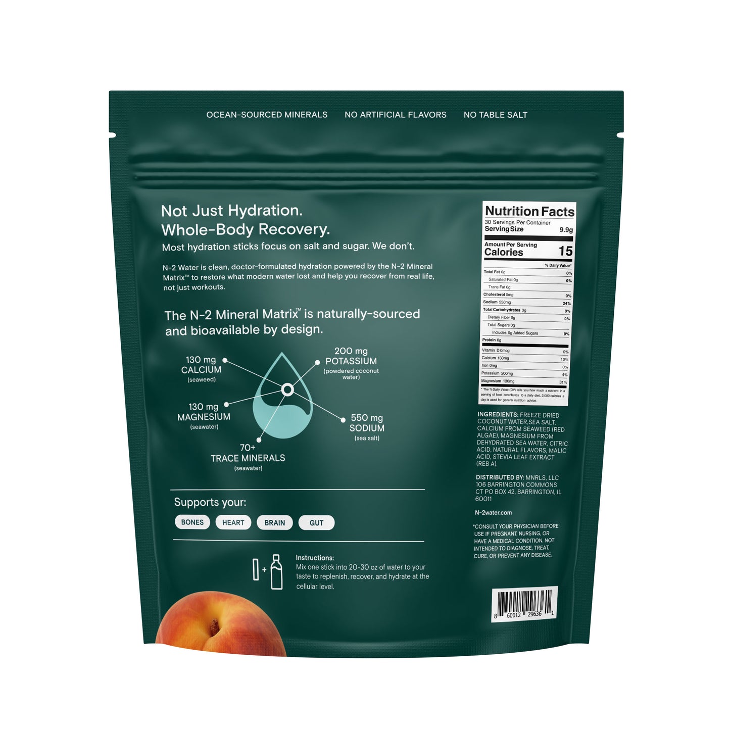 N-2 Mineral First Hydration Peach Lemonade